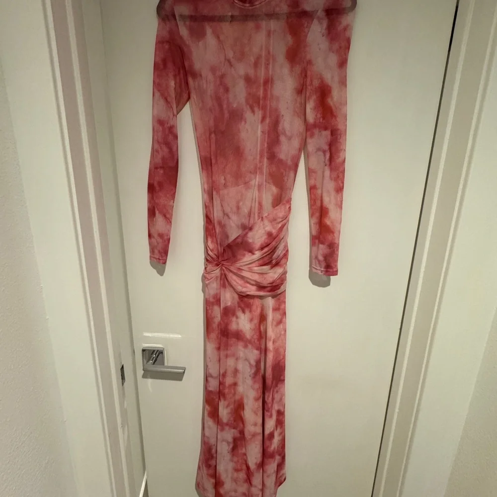 Bardot Lea Midi Dress in Pink Tie Dye Small NWOT - Picture 5 of 8